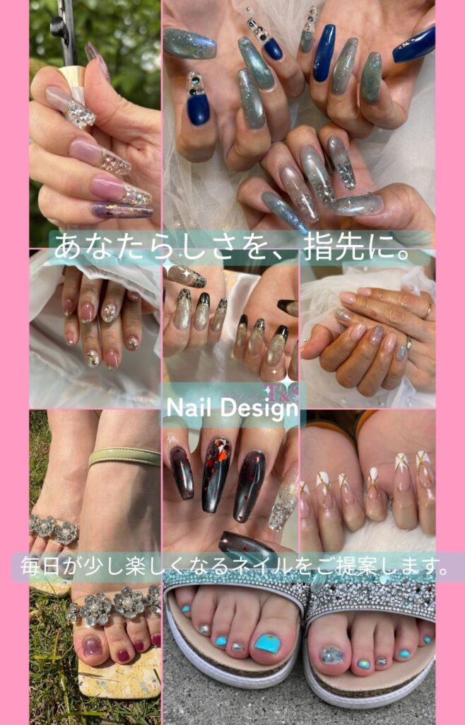 鹿児島市吉野町のBeauty Salon T&Sのハンドネイル・フットネイルデザイン